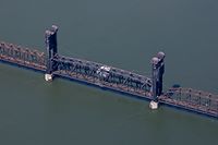 Columbia River railroad bridge