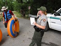 park ranger safety and rules briefing