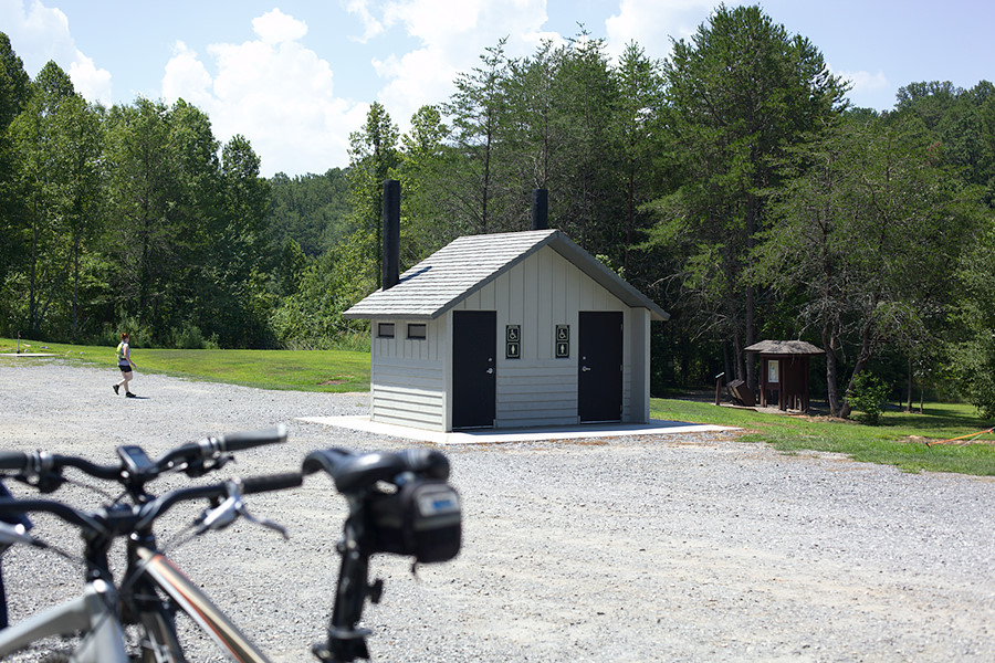 nice restroom facilities at Jack Rabbit