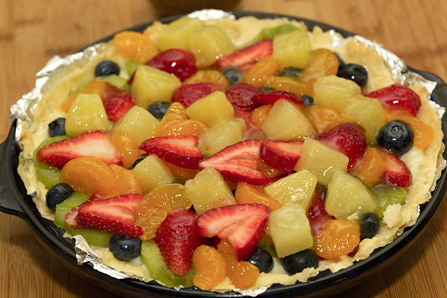 fruit tart I made for an office potluck