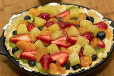 fruit tart I made for an office potluck