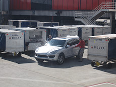 Porsche pickup on Delta for VIPs