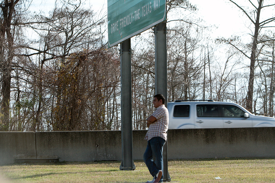 some guy posing in front of the sign we've all posed in front of