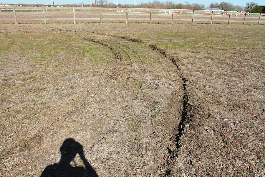 soft ground and a heavy truck