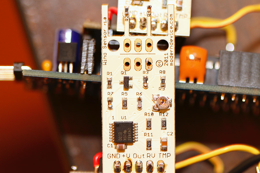early version of the wind sensor