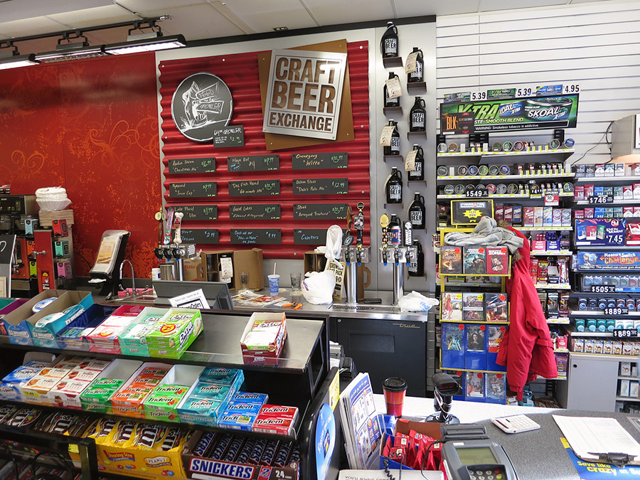 Craft Beer Exchange in the gas station