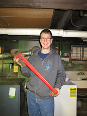 a standard pipe wrench
