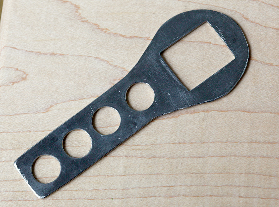 home-made 22mm wrench for Trek Fuel dereailleur hangar replacement on the trail