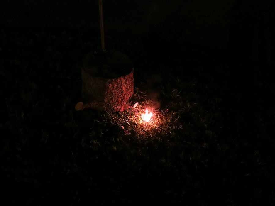 LiPo battery fire