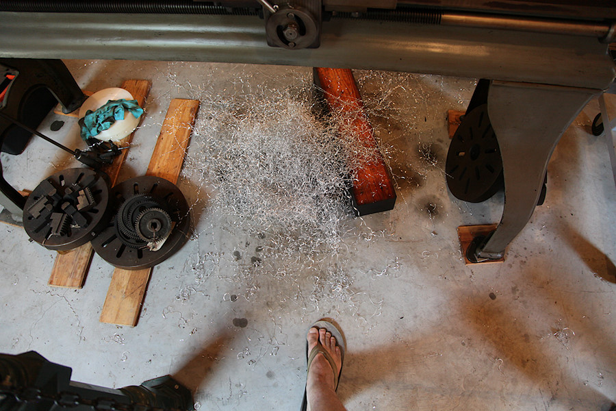 good thing I'm just touring - this isn't great footwear for a machine sop!