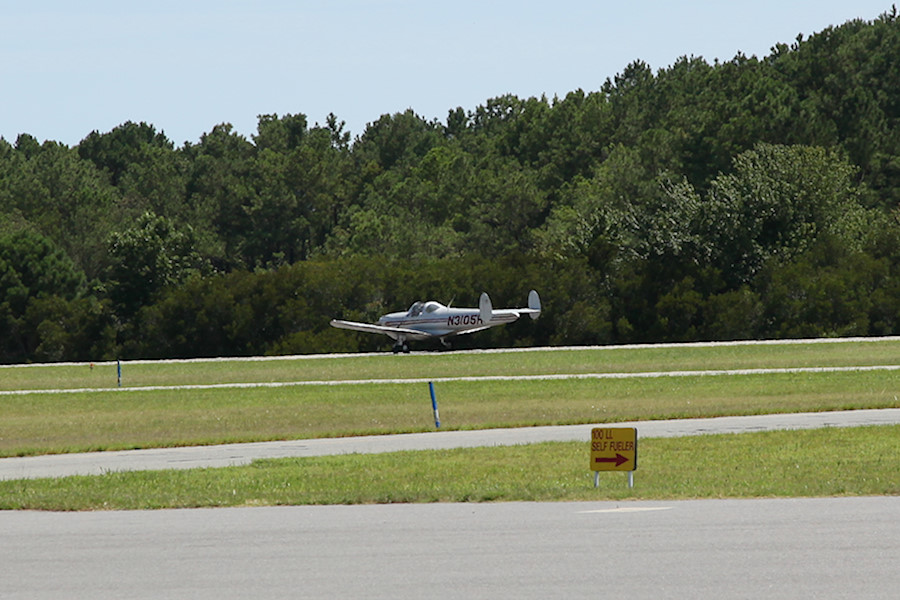 Ercoupe landing at OXB
