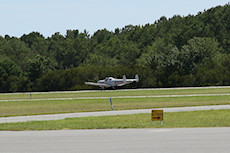 Ercoupe landing at OXB