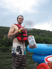 a bag of giant chicken tenders beats all other tubing lunches