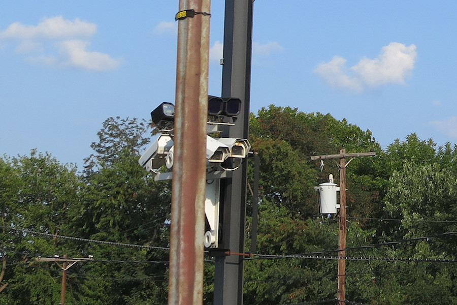 crazy cameras on the rail line taking 295 out of downtown