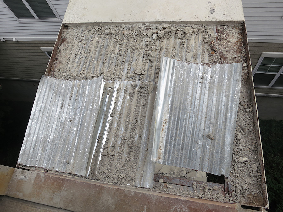 I moved the metal back for the photo; it was covering the hole as if you could step there