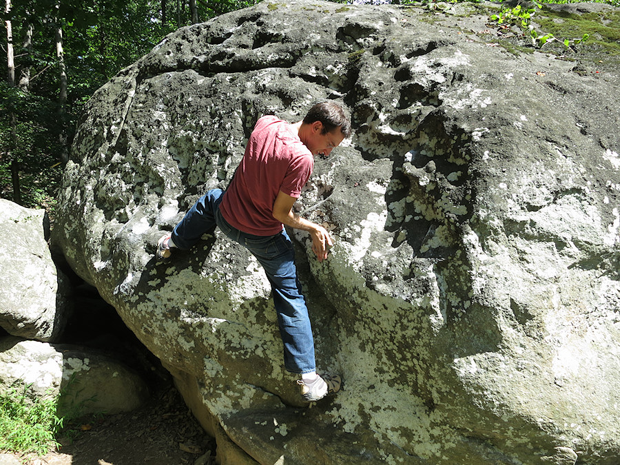 first look at the Northwest Branch boulders