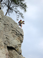 climbing guide books at top rope areas should include reference photos of the view from the top