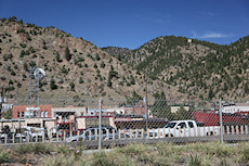 cool microwave reflector shot off of a hill in Idaho Springs