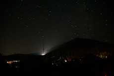 stars with green laser pointer activity