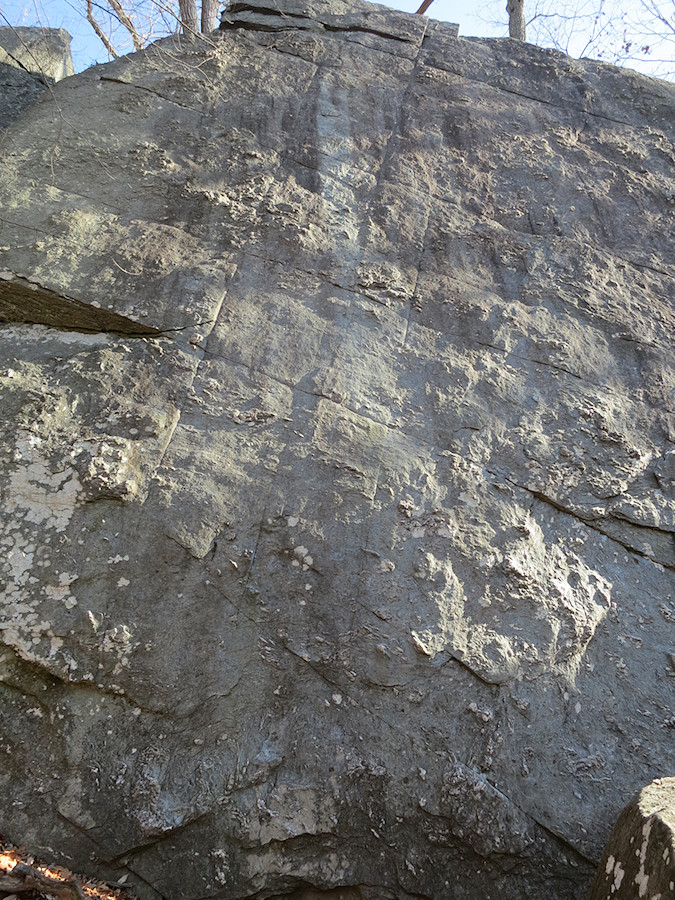 a giant wall of quartz nubs lovingly polished by dedicated climbers since 1940