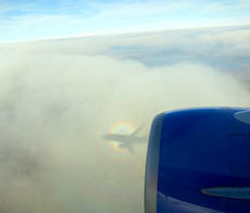 nice plane cloud shadow