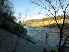 view upstream from Aid Box, Great Falls, VA