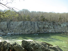 looking across the river at the VA side of Great Falls