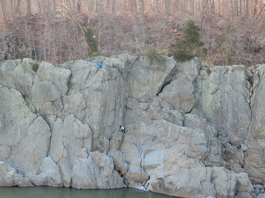 climbers at Great Falls, VA