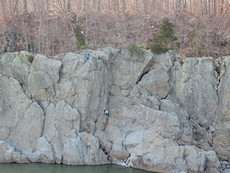 climbers at Great Falls, VA