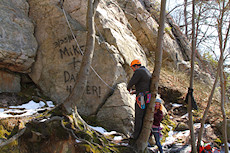 Darren about to head up something on Pillar #2