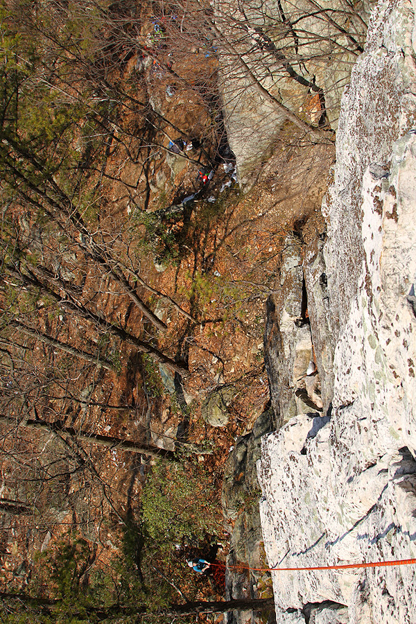 looking down from Calvin's Corner