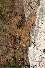 looking down from Calvin's Corner