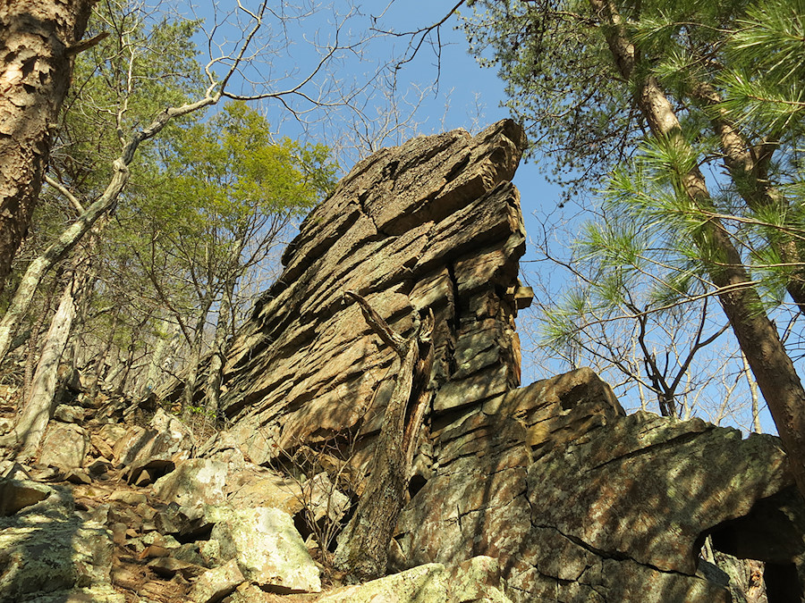 formation on the east trail