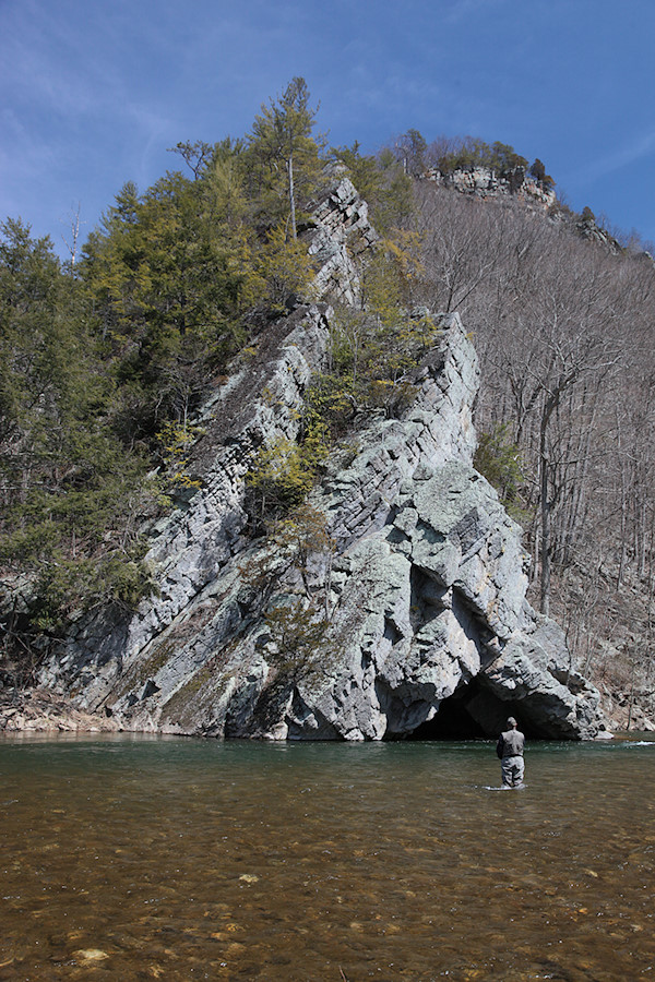 fisherman on the North Fork South Branch Potomac River