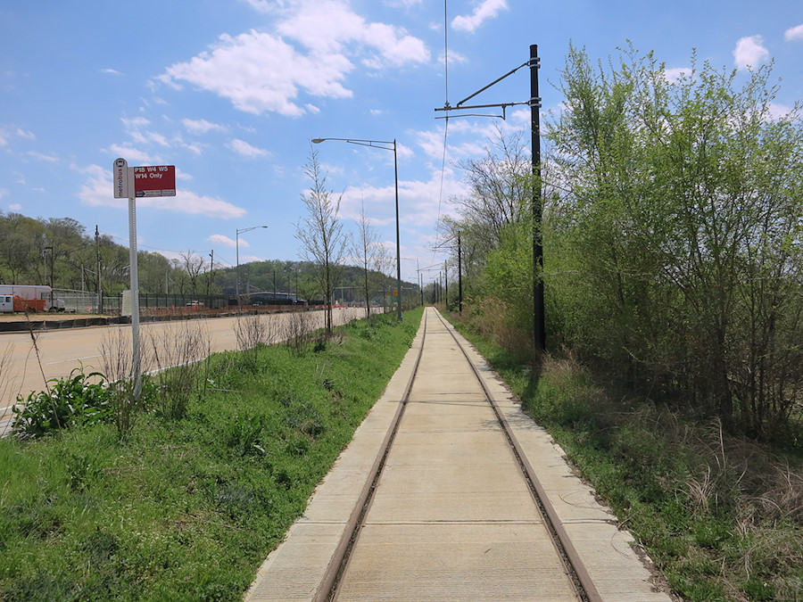 riding on the not-yet-opened DC railcar path