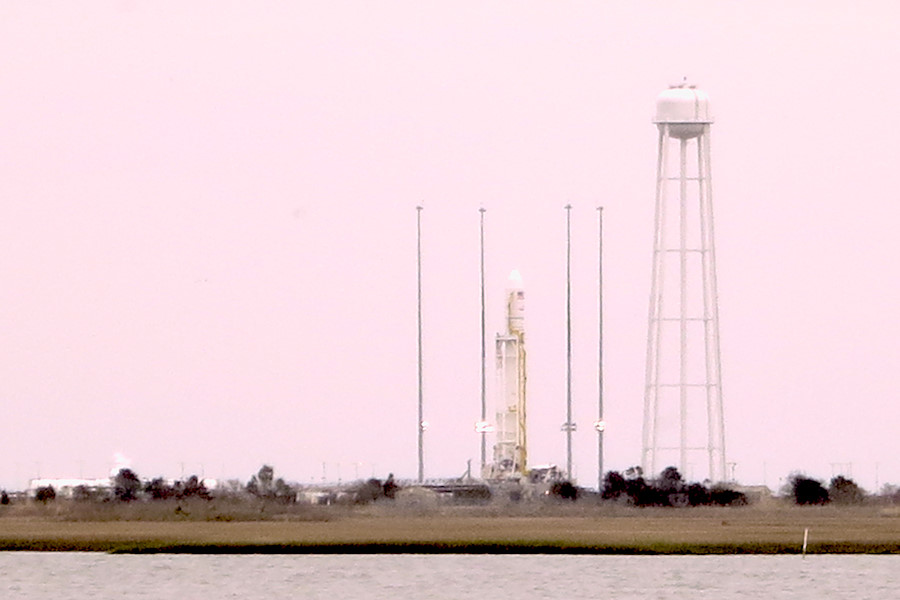 Antares on launchpad