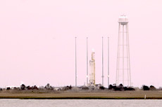 Antares on launchpad