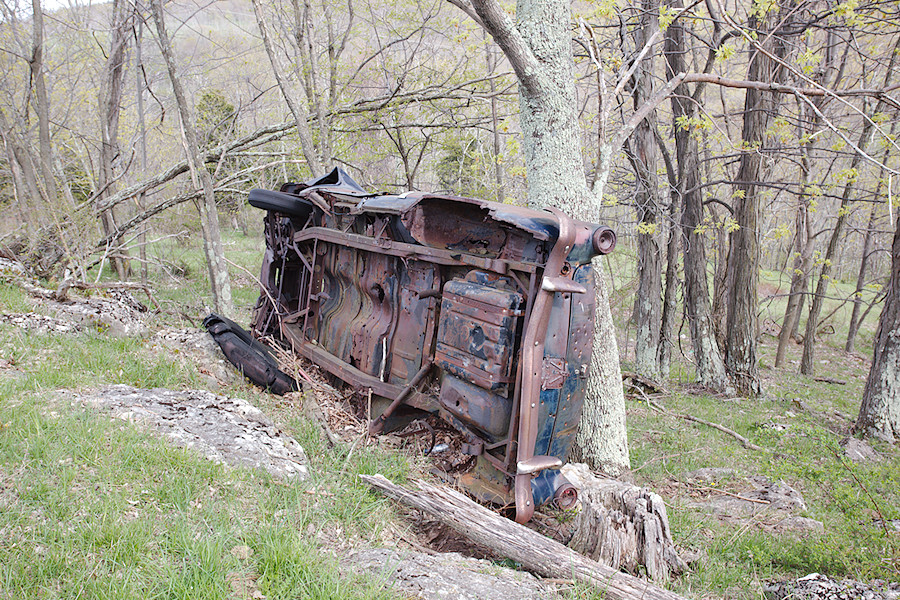 I met the man who told me the story of this old car. 