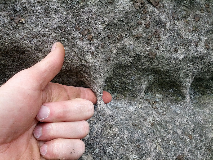 very cool rock feature at Pond Bank / White Rocks