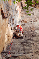 Peter leading up Doce Doe