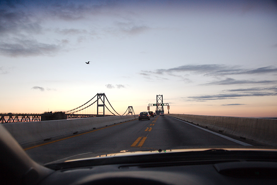 sunrise across the bay bridge