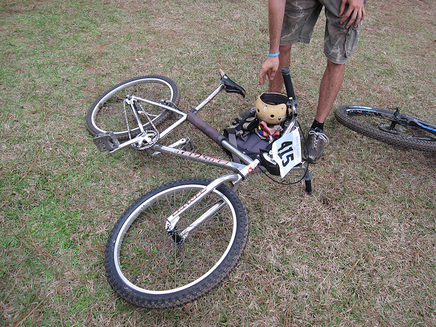 dude riding a BMX style bike