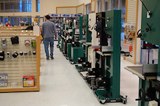 Grizzly band saws (with 5-10 models behind me as well)