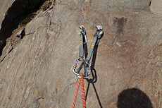 bolts on Snake Route are okay, but the one on the left spins, I didn't make any attempt to tighten it