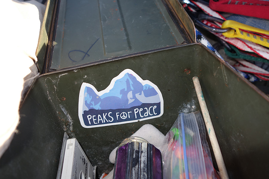 Peaks for Peace sticker