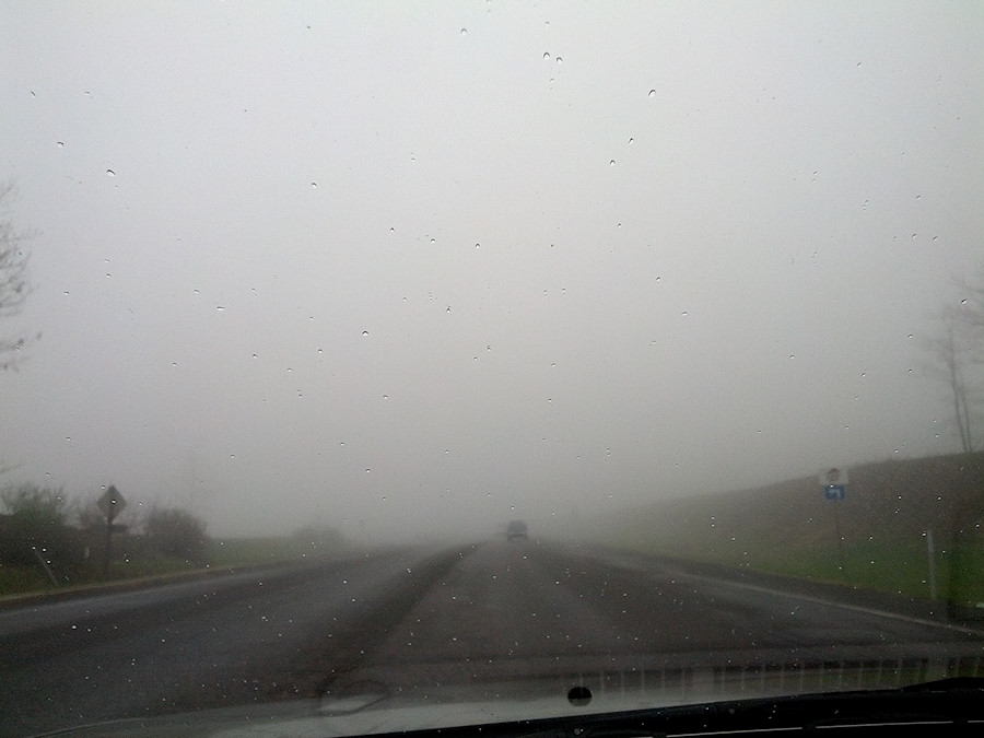 rough weather on the drive out