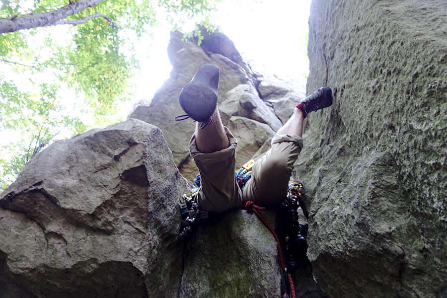 pulling the overhang at Seven Wishes