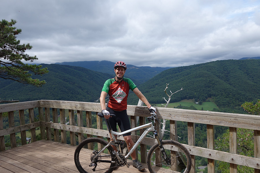 stopped by viewing platform on the way down