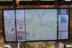 High Knob Lookout trail map - fun looking hike
