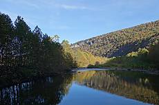 view from bridge on Smoke Hole rd